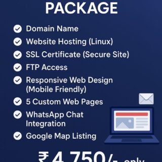 Startup Website Package – ₹4,750 Only
