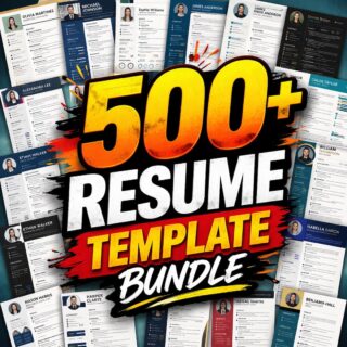 500 + RESUME/CV BUNDLE